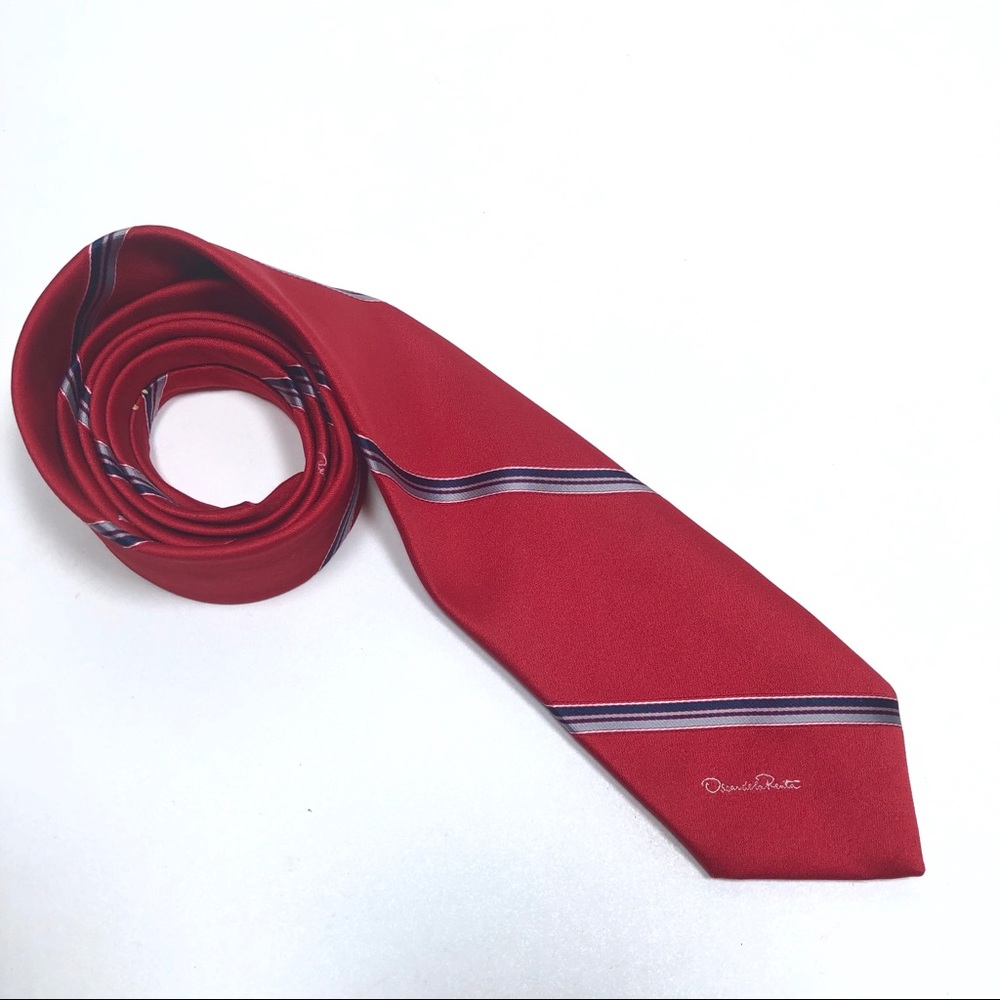OSCAR DE LA RENTA red striped tie